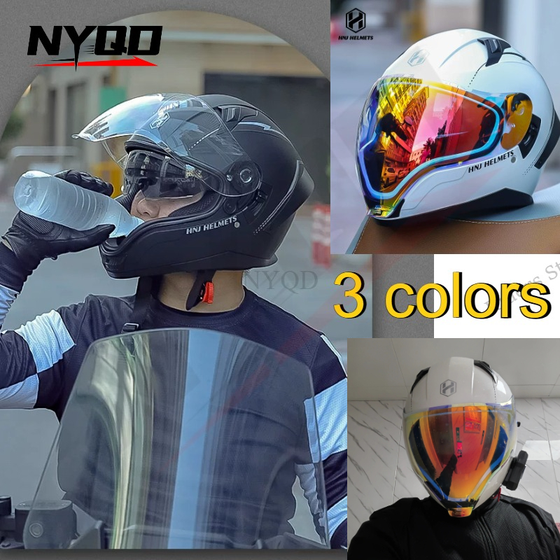Scooter Helmet Set - DOT 인증 풀페이스 헬멧 플립업 더블