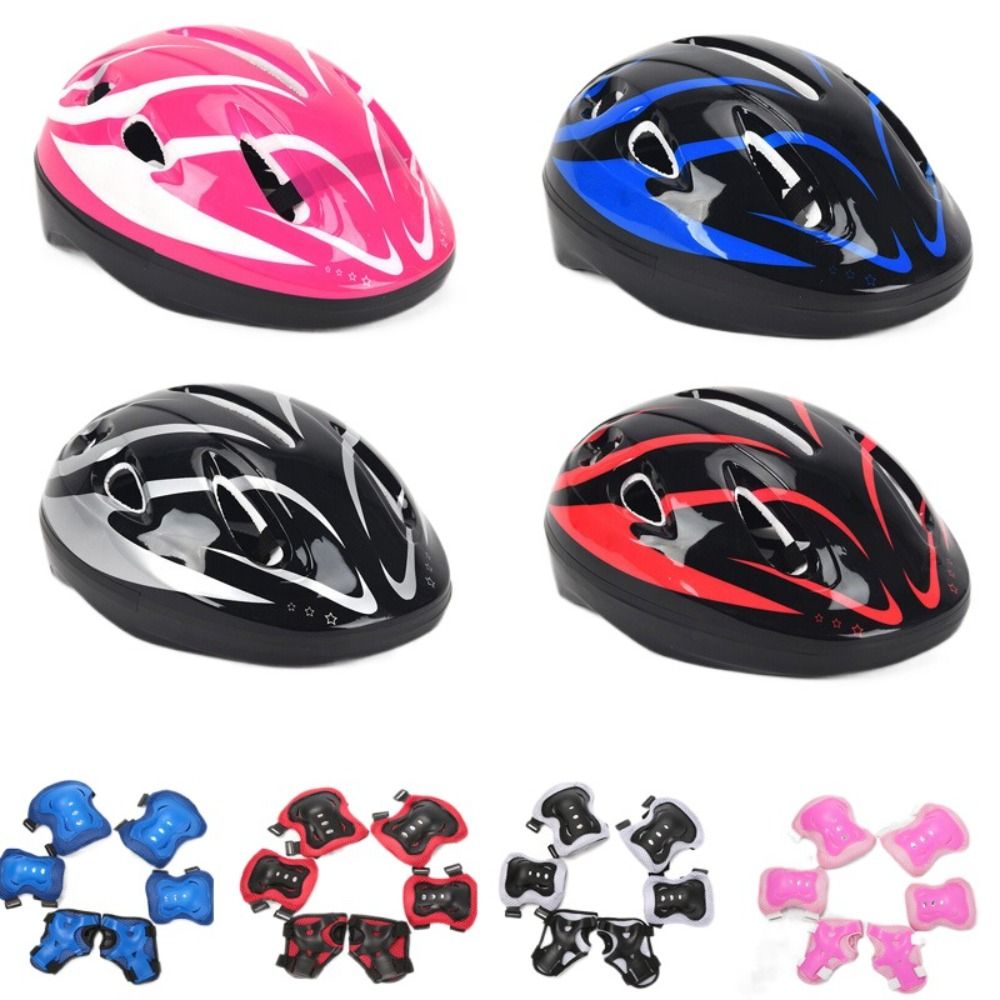Scooter Helmet Set - 어린이 헬멧 무릎 팔꿈치 패드 손목