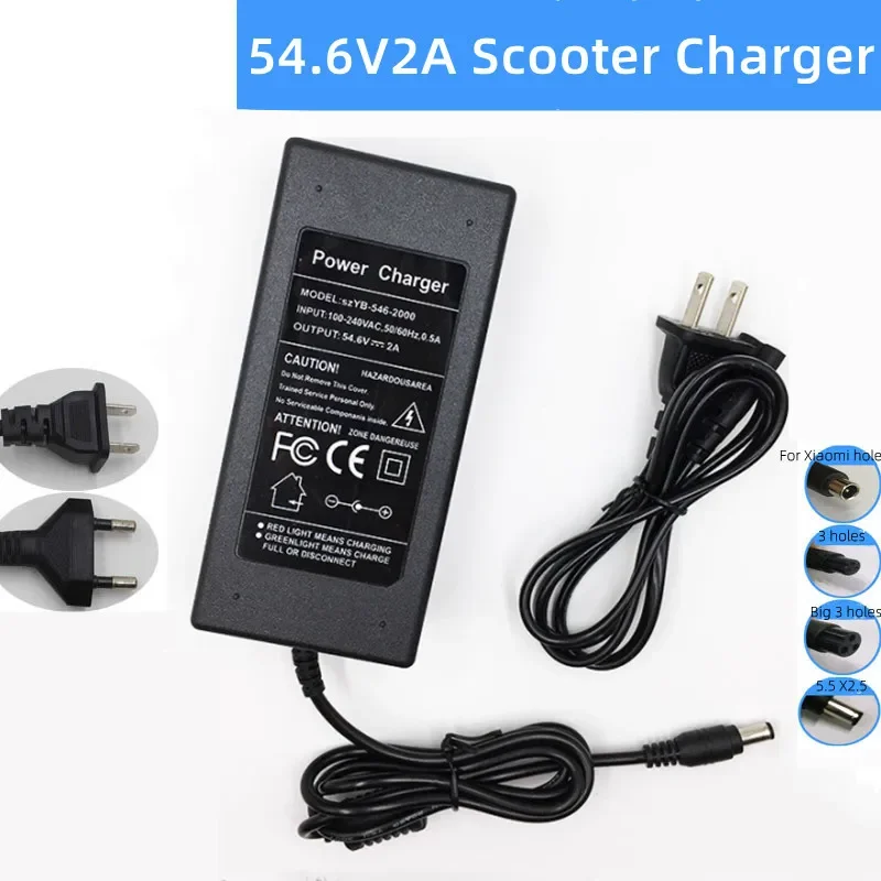 Electric Scooter Charger - 54.6V 2A 리튬 배터리 충전기 13S