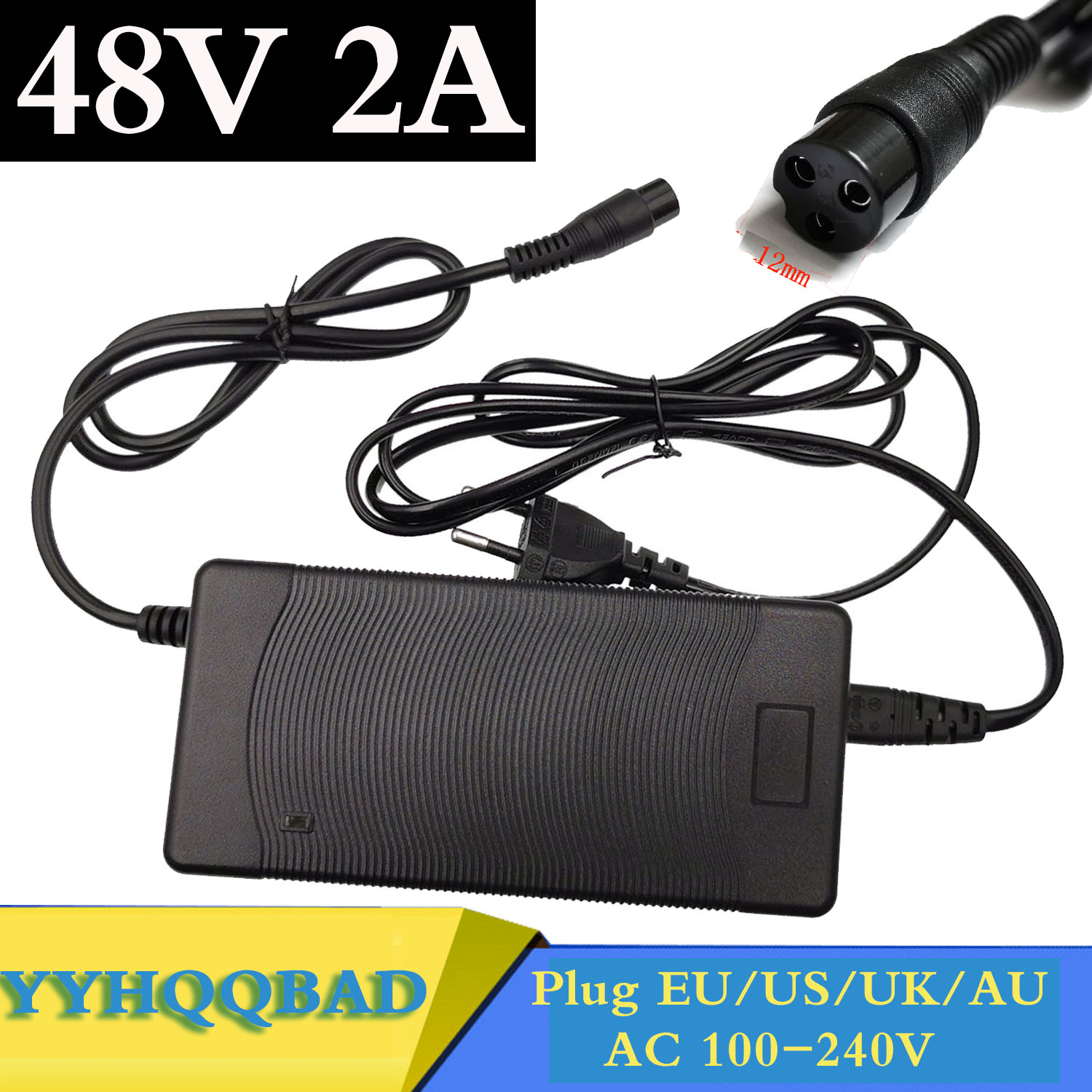 Electric Scooter Charger - 48V 2A 납산 배터리 충전기 55.2V