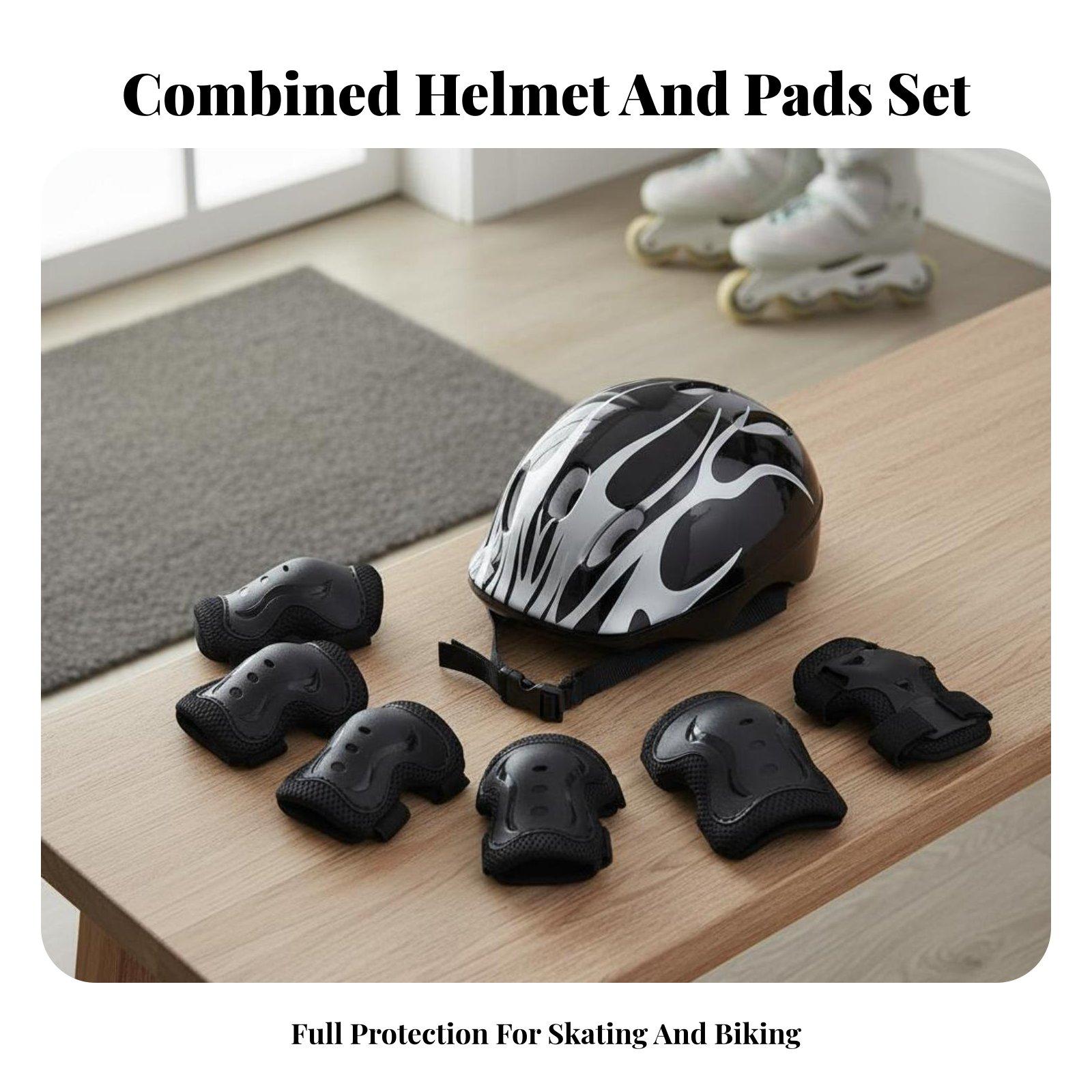 어린이 헬멧 및 무릎, 팔꿈치, 손목 보호대 세트 다목 - Scooter Helmet Set 리뷰 및 가격
