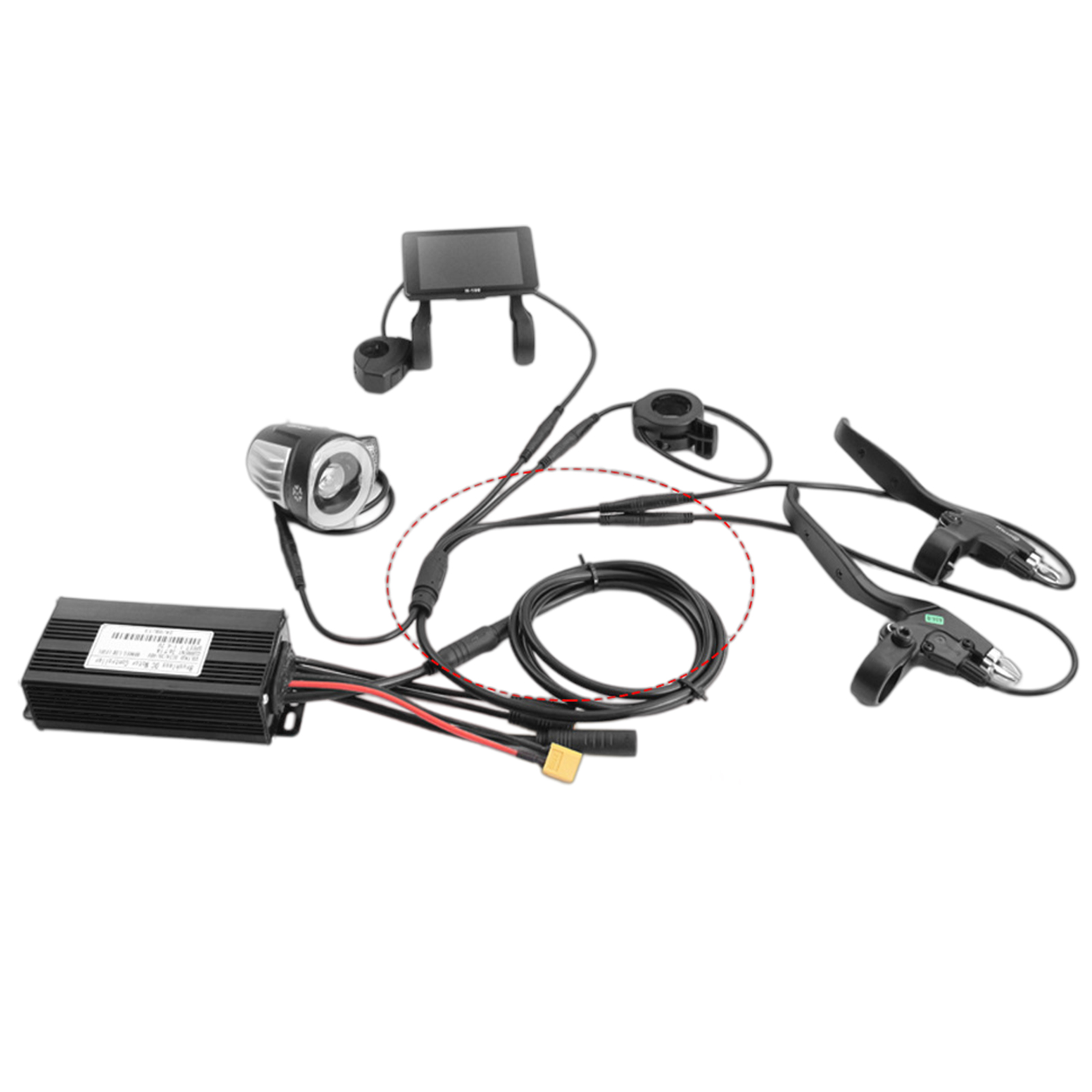 1T5 9핀 방수 전기 자전거 스로틀 케이블 어댑터,  - Electric Scooter 리뷰 및 가격
